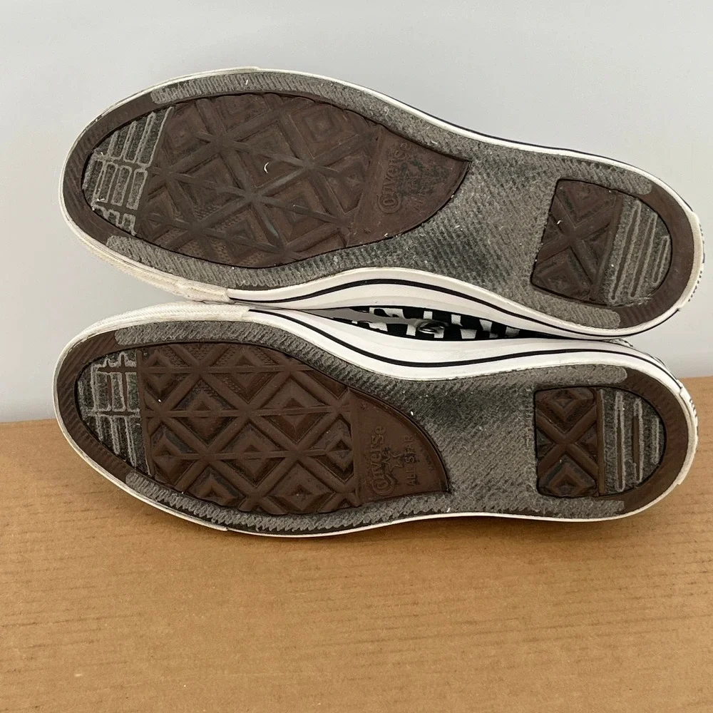 Converse Chuck Taylor All Star Hi Animal Print Canvas Sneakers Womens 8 - Picture 7 of 11